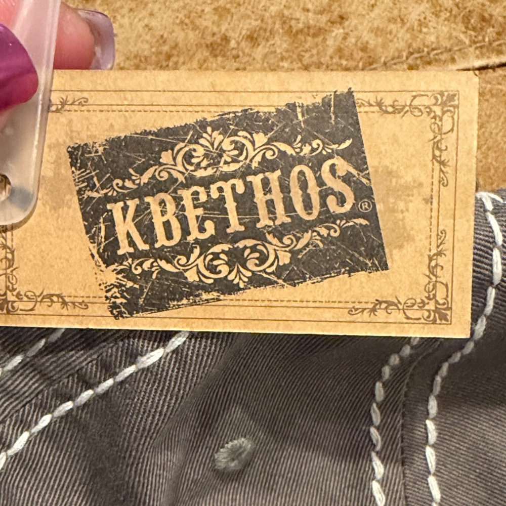 KBETHOS Gray and Leopard Print Cap - Picture 3 of 4
